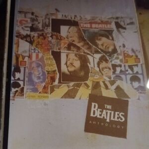 The Beatles Anthology DVD 📀 Set& Art Poster - Beige & Multicolor